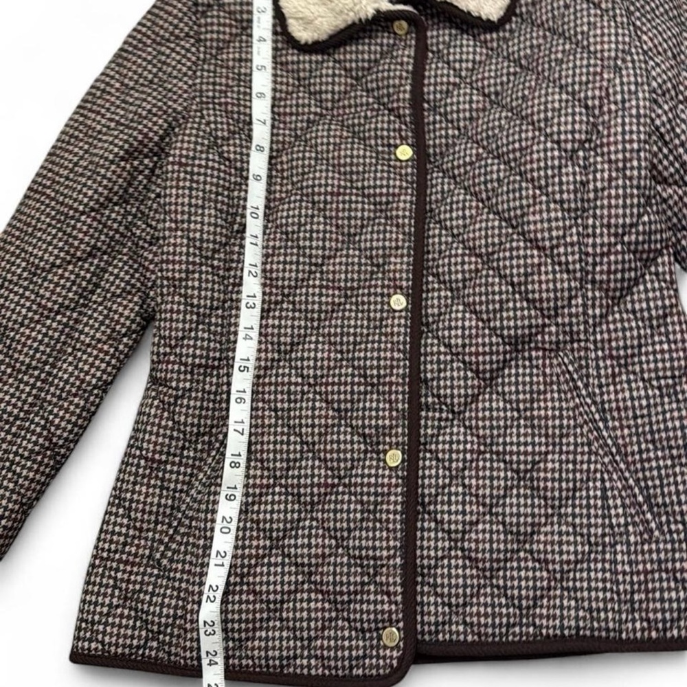 Ralph Lauren Women's Quilted Jacket with Cream Collar XS %100 Wool - Picture 10 of 10